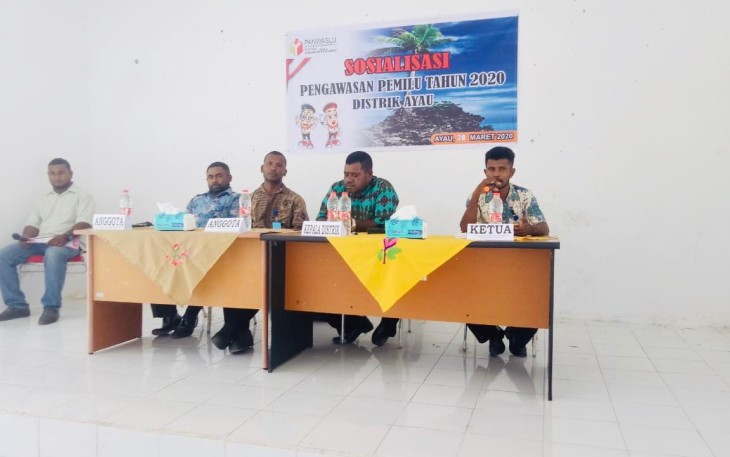 Panwaslu Distrik Ayau Gelar Sosialisasi Pengawasan Partisipatif