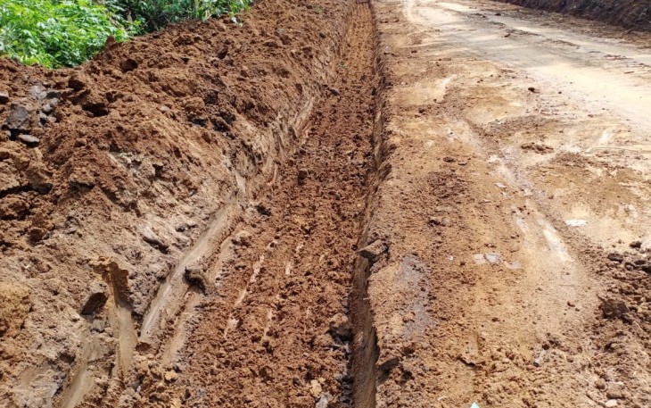 Galian Drainase di Durian Banggal Sudah Mencapai 71 Persen