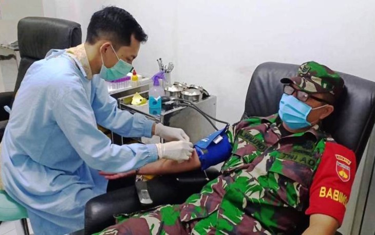 Satgas TMMD Reguler Pekalongan Bantu Ketersediaan Darah di PMI