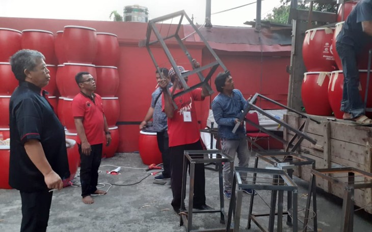 Masker Buatan PDIP Jatim Mulai Didistribusikan