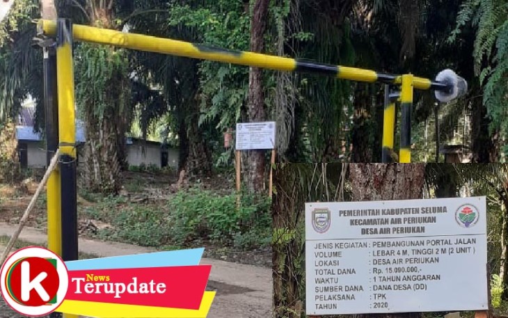 Portal Jalan Desa Air Periukan Kecamatan Air Periukan Kabupaten Seluma 