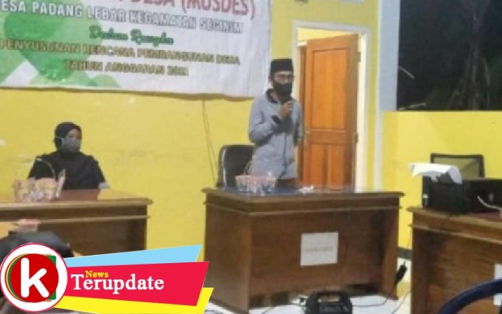 Pemdes Padang Lebar Gelar Musyawarah pra Pelaksana Pembangunan Desa 