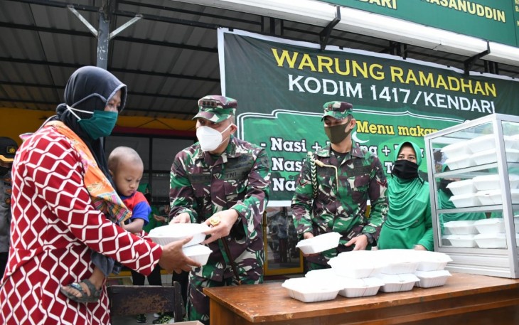 Dapur Umum Percepatan Penanganan Covid-19 Kodim 1417/Kendari
