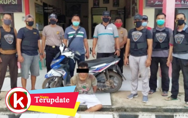 Tersangka dan Barang Bukti saat diamankan