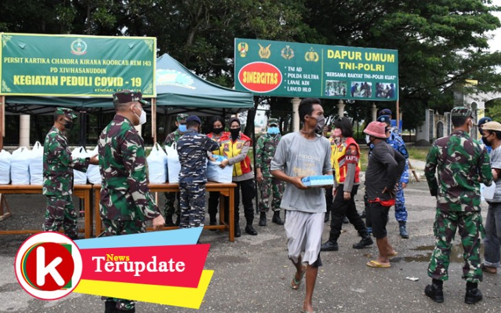 Kembali Lagi Dapur Umum TNI-Polri di Gelar di Kota Kendari