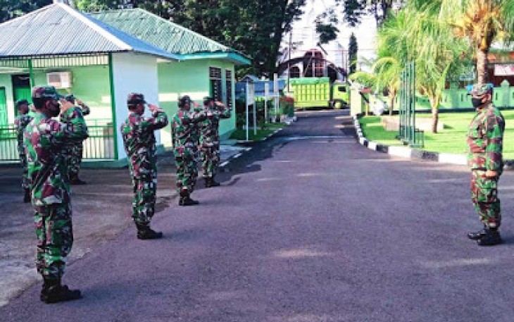 Personel Makodim 1310/Bitung Latihan PBB dan PPM