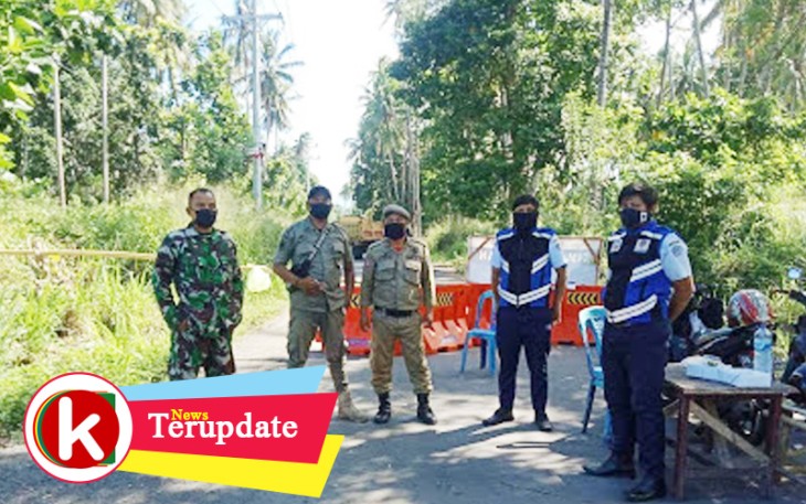 Babinsa Tanjung Merah Bersinergi Dengan Aparat Lainnya Berjaga di Perbatasan Bitung-Minut