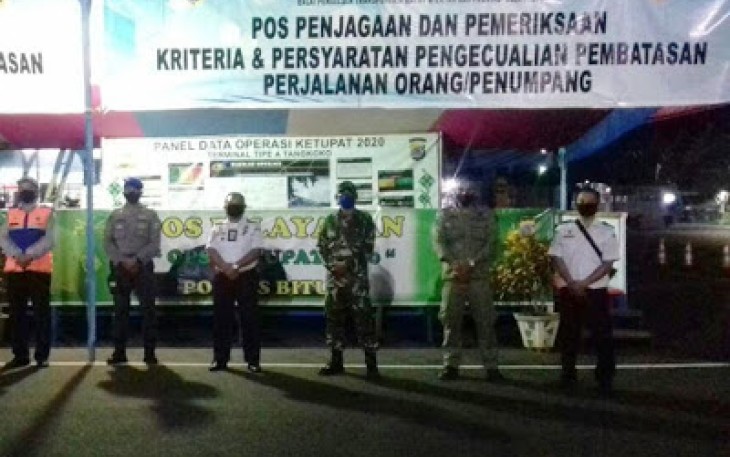 Personel Kodim 1310/Bitung dan Aparat Terkait Berjaga di Terminal Type A Tangkoko