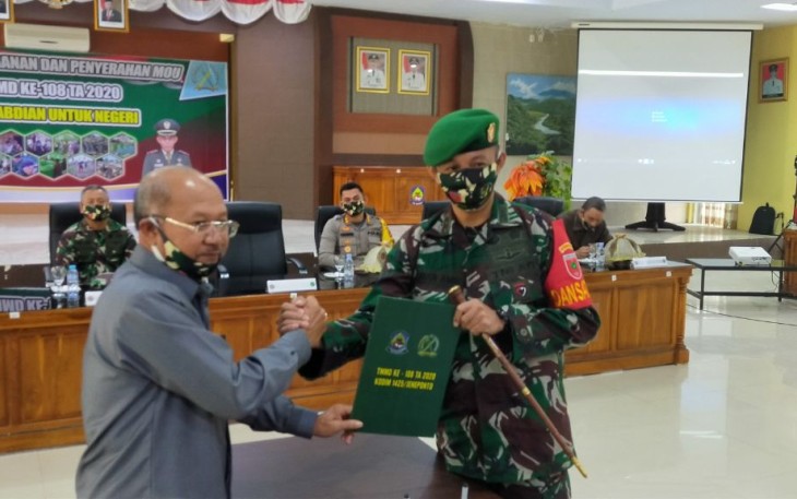 Pembukaan, TMMD Ke-108 Kodim 1425/Jeneponto Dilaksanakan Tidak Seperti Biasanya