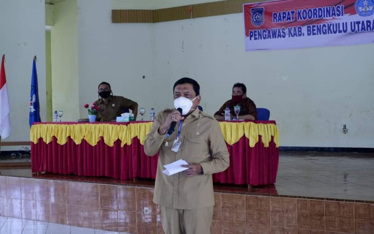 Bupati Bengkulu Utara Mian Buka Rapat Koordinasi Pengawas Sekolah 