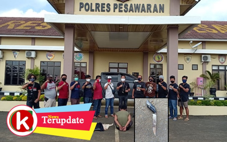 Tersangka dan Barang Bukti saat diamankan