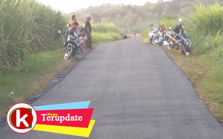 Jalan di Desa Bantur Kabupaten Malang