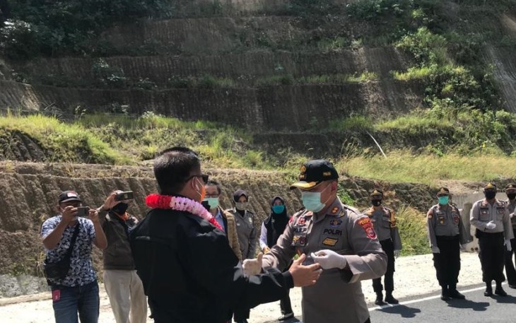 Mantan Kapolda Bengkulu Irjen Pol Supratman 'perpisahan' di perbatasan Kaur