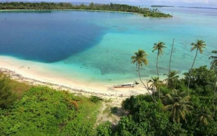Salah satu titik lokasi objek wisata di Kepulauan Banyak Aceh Singkil.