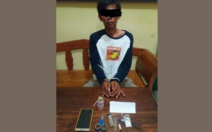 Tersangka dan Barang Bukti saat diamankan