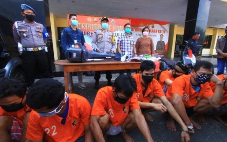 Polres Bengkulu Ungkap 8 Kasus dan Tangkap 13 Tersangka
