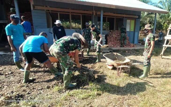Kerja Cepat, Tepat Dan Tuntas Menjadi Pedoman Sasaran MCK Pada TMMD Wiltas ke 108