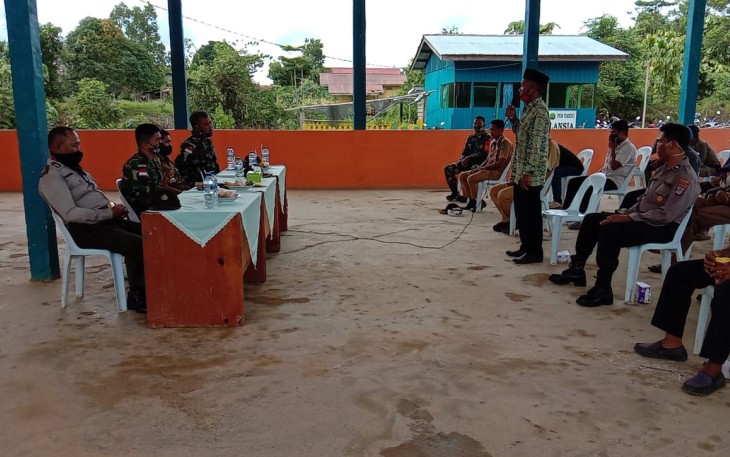 Dansatgas TMMD Ke-108 Kodim 0911/Nnk Gelar Tatap Muka Dengan Komponen Masyarakat Desa Makmur Dan Desa Sanur