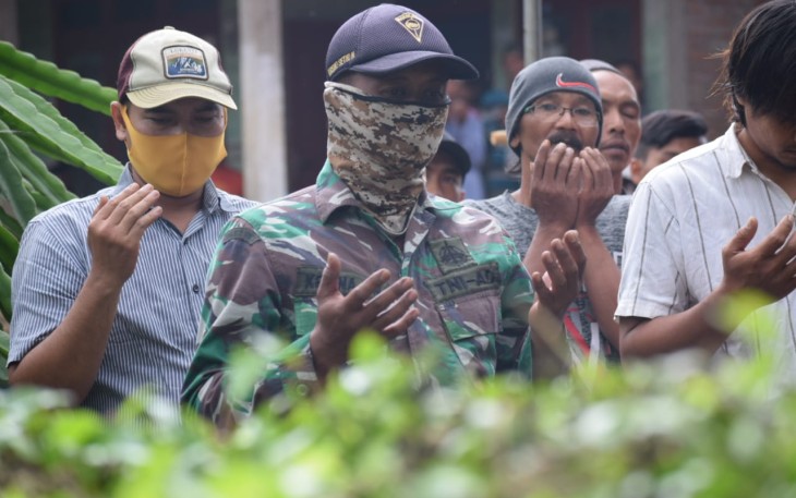 Doa Bersama demi Kesuksesan TMMD 108 di Desa Ngepoh