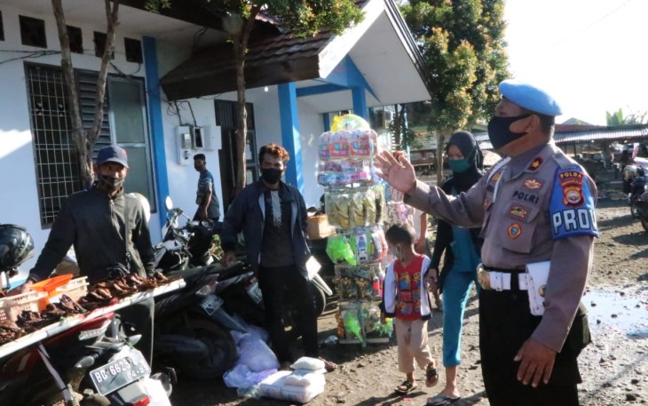 Satgas Aman Nusa Polda Bengkulu Gelar Patroli Dikawasan Wisata dan Pasar