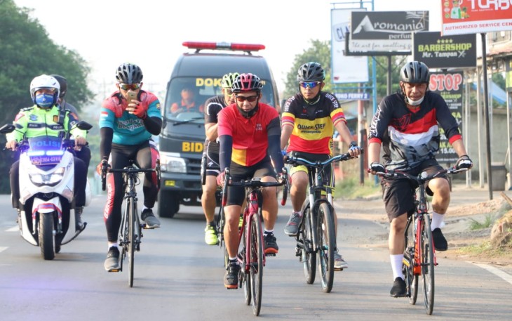 Kapolda Bengkulu Gowes Ceria Tingkatkan Imunitas