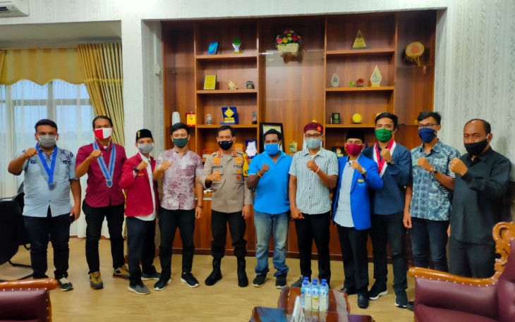 Organisasi Mahasiswa Lakukan Tatap Muka Bersama Kapolda Bengkulu