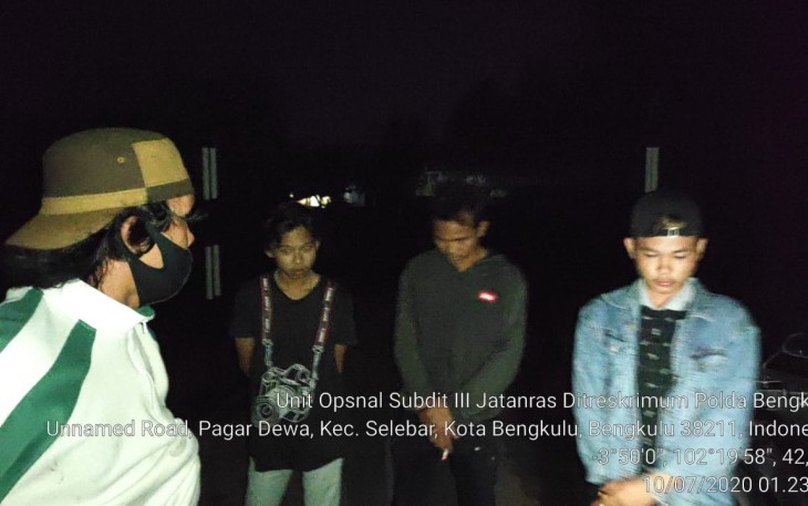 Unit Opsnal Subdit Jatanras Polda Bengkulu Gencar Lakukan Patroli
