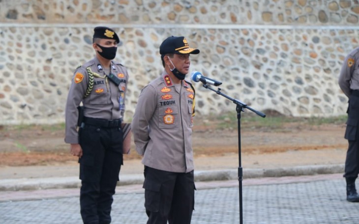 Kapolda Bengkulu Pimpin Apel Pagi Perdana di Lapangan Rekonfu
