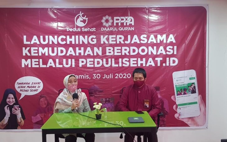 Launching Kerjasama Laznas PPPA Daarul Qur'an dan PeduliSehat.ID