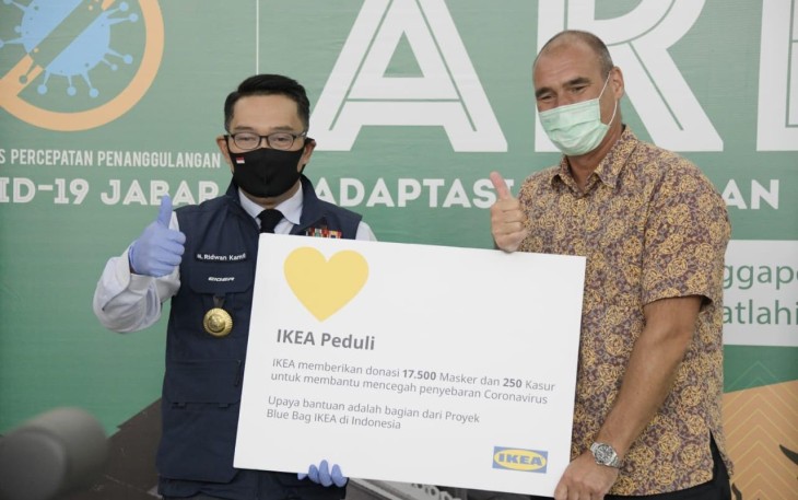 IKEA Donasikan 17.500 Masker Wajah Pakai Ulang dan 250 Matras