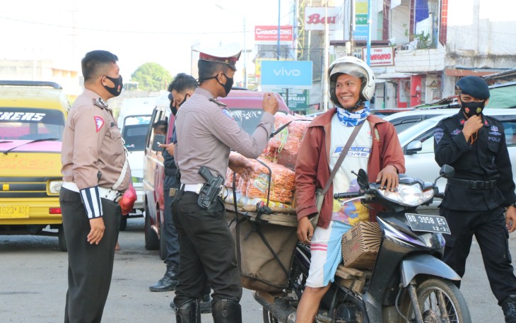 Satgas Aman Nusa II Polda Bengkulu Ingatkan Warga Patuhi Protokol Kesehatan