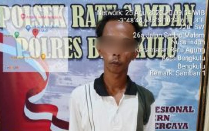 Tersangka saat diamankan