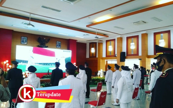Upacara Virtual Detik-detik Proklamasi (foto: Faisal NR / Klikwarta.com) 