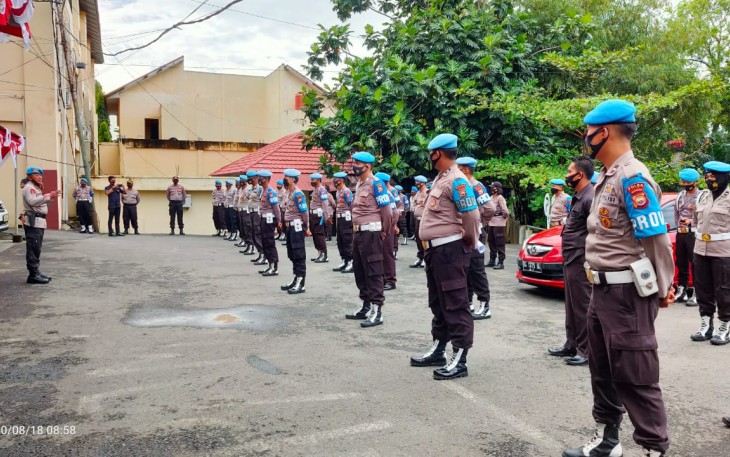 Bid Propam Laksanakan Pendisiplinan Protokol Kesehatan Kepada Personil
