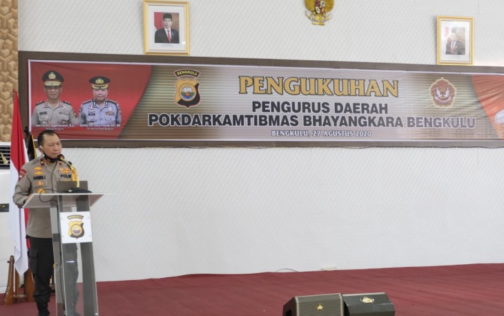 Wakapolda Pesan Pokdar Kamtibmas Sebagai Pelopor Pencegahan Covid–19
