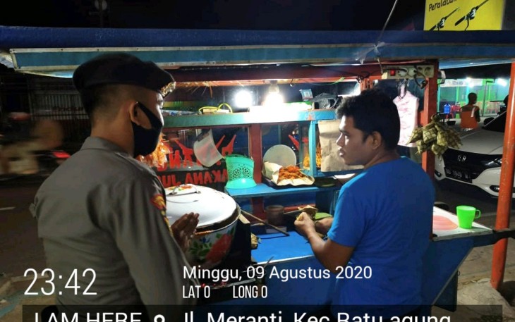 Patroli Rutin Samapta Polda Bengkulu Cegah Covid-19