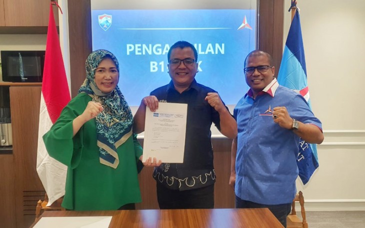 Haji Denny Resmi Terima Formulir B1KWK dari Demokrat