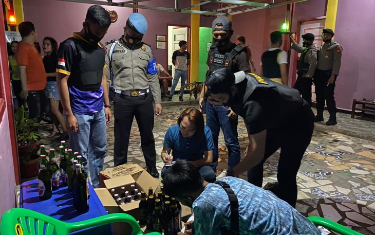 Polres Mukomuko Amankan Miras saat Razia di Tempat Hiburan 