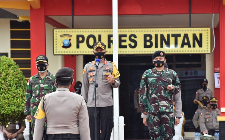 Polres Bintan Gelar Apel Pasukan Pengamanan Pilkada Serentak Tahun 2020