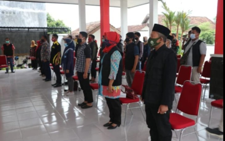 Kecamatan Ngantru Kukuhkan Petugas Penegak Disiplin Penanganan Covid-19