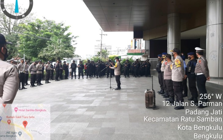 Polda Bengkulu Amankan Rapat Pleno KPU Provinsi 