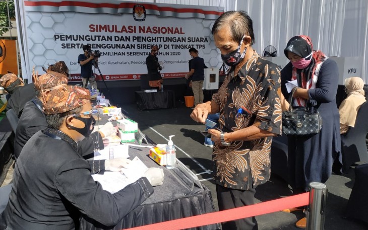 KPU Kediri Gelar Simulasi Pemilihan Bupati dan Wakil Bupati 