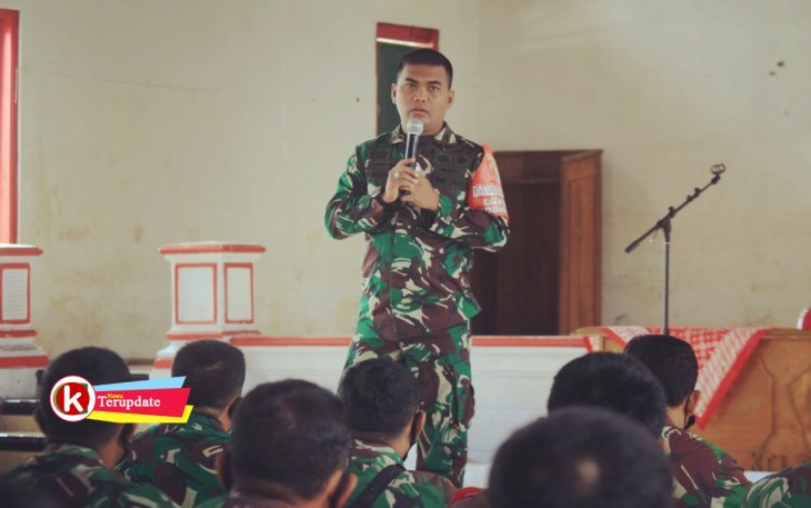 Dandim 0808/Blitar Letkol Arh Dian Musriyanto Sampaikan Sambutan Pengarahan (foto : Faisal NR / Klik Warta) 