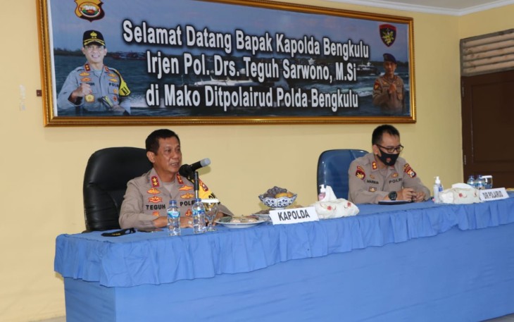  Kapolda Bengkulu Tatap Muka Bersama Dit Polair