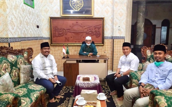 Plt Ketua DPD Gerindra Jawa Timur Anwar Sadad Menggelar Pertemuan Dengan Rais Aam Pengurus Besar Nahdlatul Ulama (PBNU) KH Miftahul Akhyar