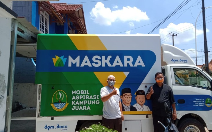 Mobil Aspirasi Kampung Juara (Maskara) Milik Desa Cilegong Reward Dari Pemerintah Provinsi Jabar (Foto : klikwartacom)
