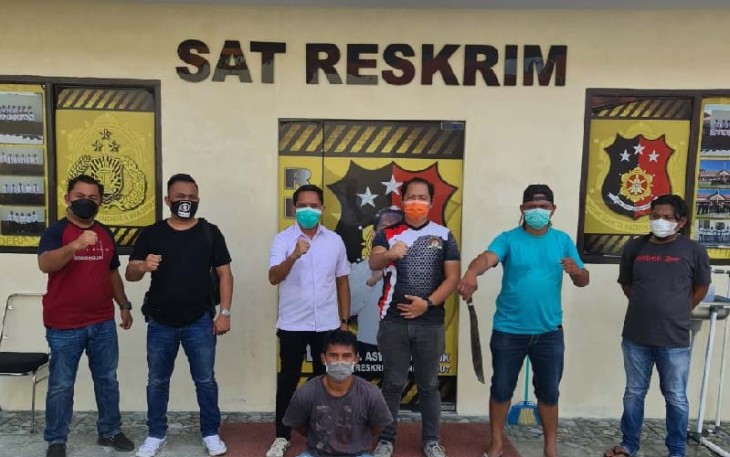 Tim Resmob Polres Minut Berhasil Amankan Pelaku Kekerasan Dengan Senjata Tajam