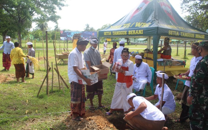  Tak Lama Lagi Mako Yonif 725/Woroagi Akan Memiliki Pura Tempat Ibadah Agama Hindu