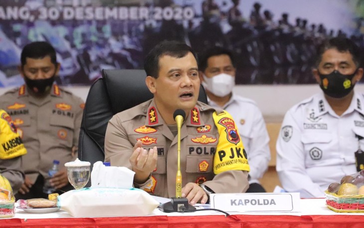 Kapolda Jawa Tengah Irjen Pol Ahmad Luthfi saat mberikan  keterangan kepada media Rabu 30/12/2020