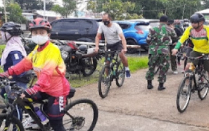 Gowes Santai Kasdim Bersama Anggota Kodim 0715/Kendal